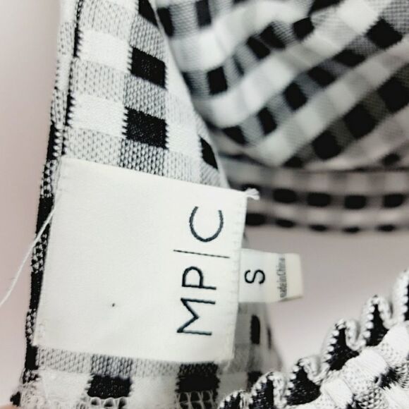 MINKPINK Carlie Brallete Twisted Front Top Plaid NWT Small - Picture 5 of 7